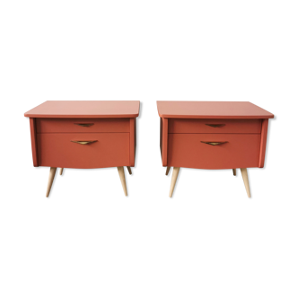 Pair of vintage bedside tables