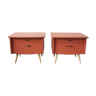 Pair of vintage bedside tables