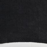 5x7 Dark Navy Blue Solid Turkish Vintage Kilim Rug For Bedroom, 156x223 Cm