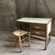 Parisian desk wicker wood bamboo