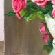 Tombée de roses, huile sur toile signé Miller Ranson