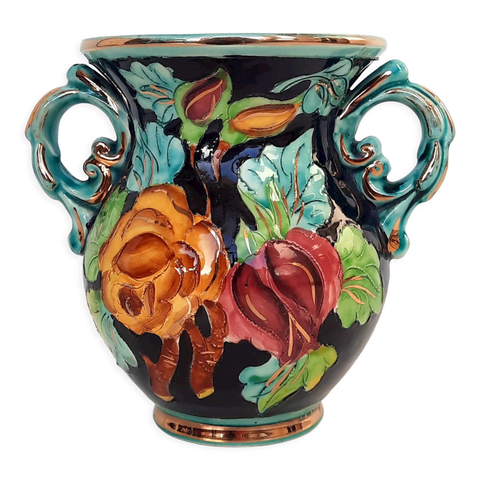 Vase céramique Monaco des Atelier Cérart cécor fleurs