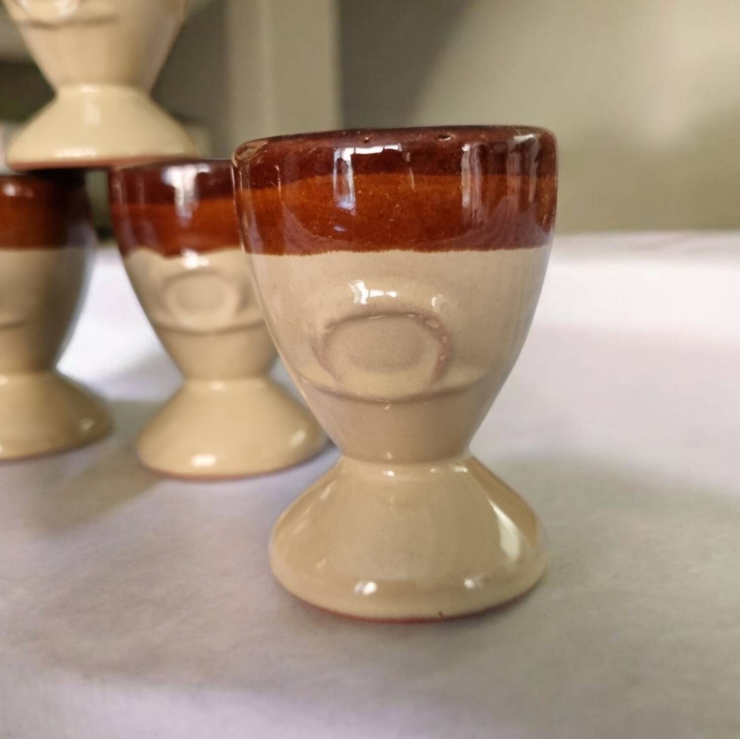 Set of Asian egg cups