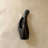 Lillemor Mannerheim Pichet/Vase sculptural moderniste noir