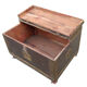 Coffre ancien bois et métal