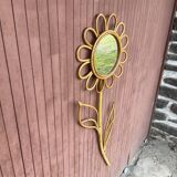 Vintage rattan mirror