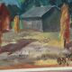 Original Swedish Oil On Panel – “Landscape With Barns”
