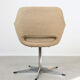Mid-century beige fabric swivel chair from stol