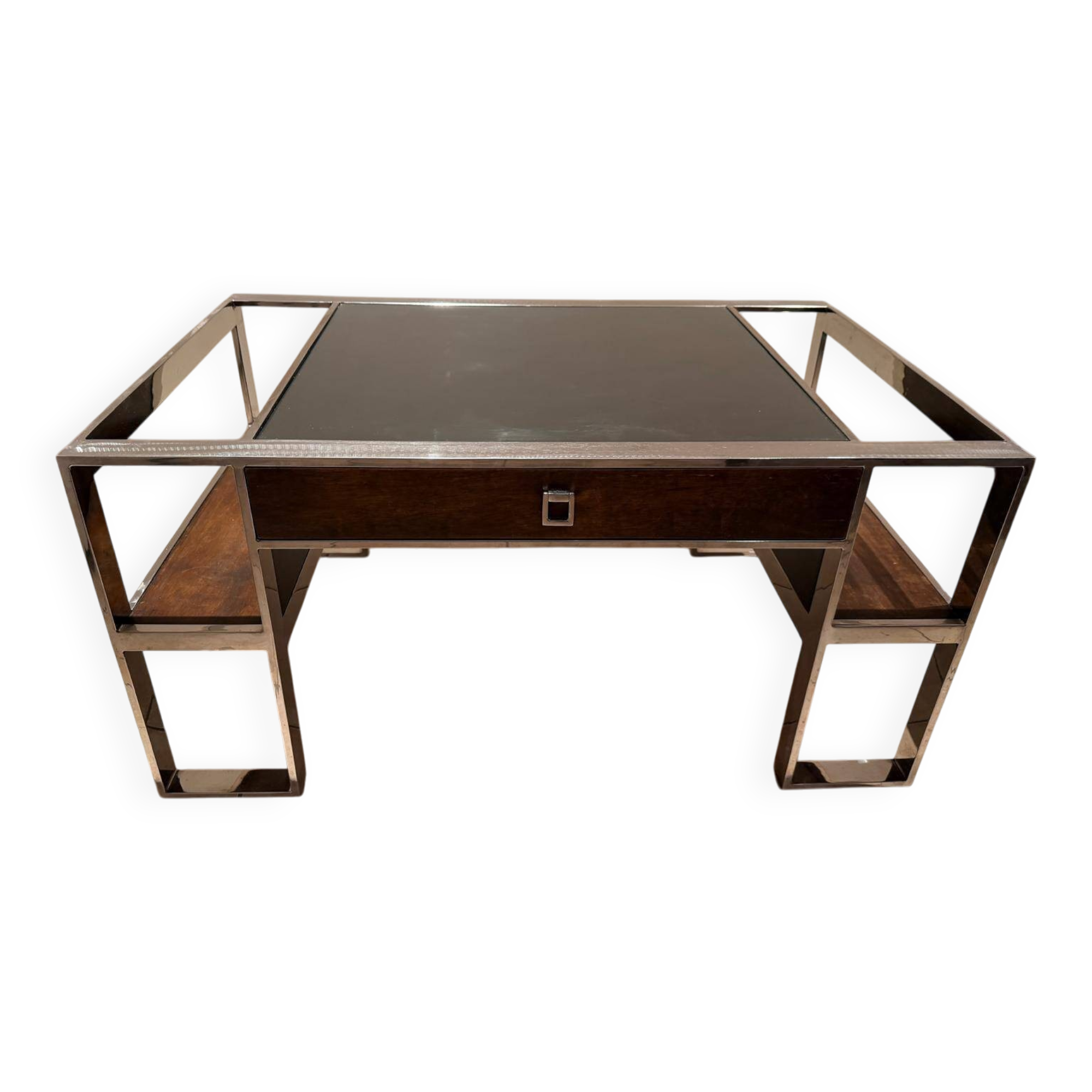 Aston art deco style coffee table with two drawers