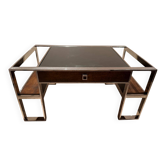 Table basse Aston style art déco avec deux tiroirs
