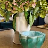 Pot en verre bicolore