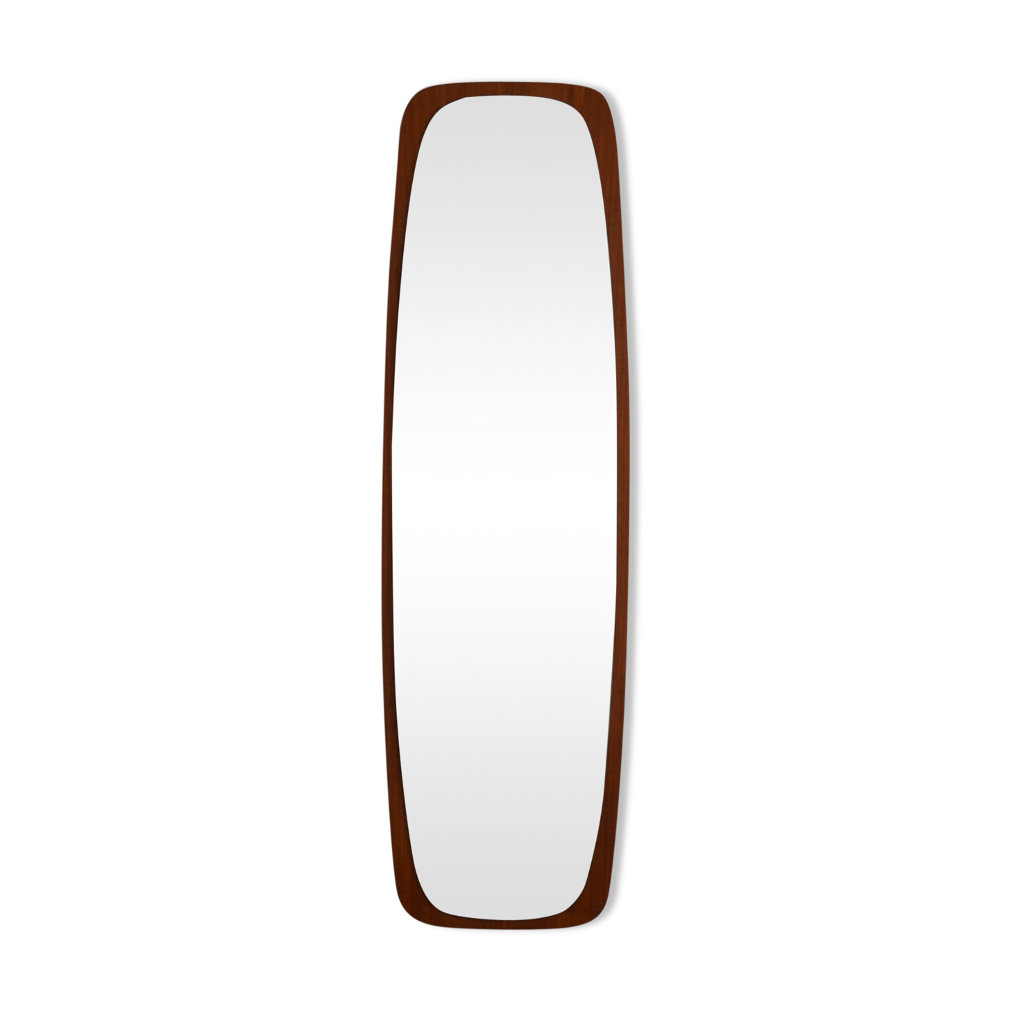 Oval Mid 20th century Wall Mirror by Glas&Tra 1960s 33x111cm
