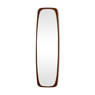 Miroir oval par Glas-Tra années 1960 33x111cm