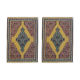 Pair of Yellow Kilims Handmade Persian Flatwoven Area Rugs- 81x115cm