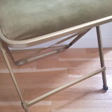 Velvet folding chair