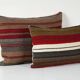 Set of 2 vintage kilim cushion covers 36x51 cm