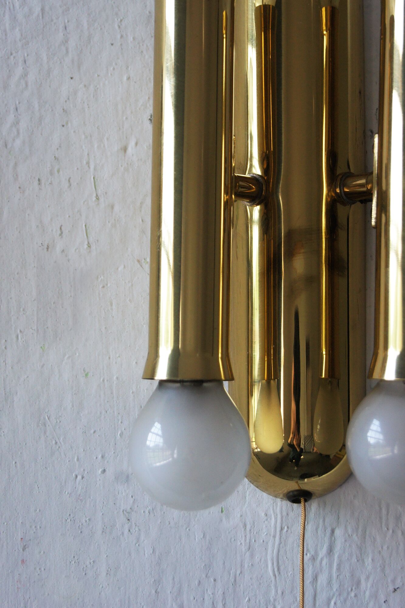 Italian brass wall lights