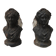 Old cast iron andirons: bust of a woman with a medallion
