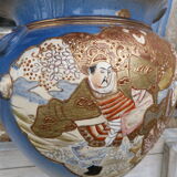 Japan vase satsuma enamelled pottery