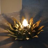 Mid-20th century ceramic sun wall lamp or decorative wall sculpture, 1960s.