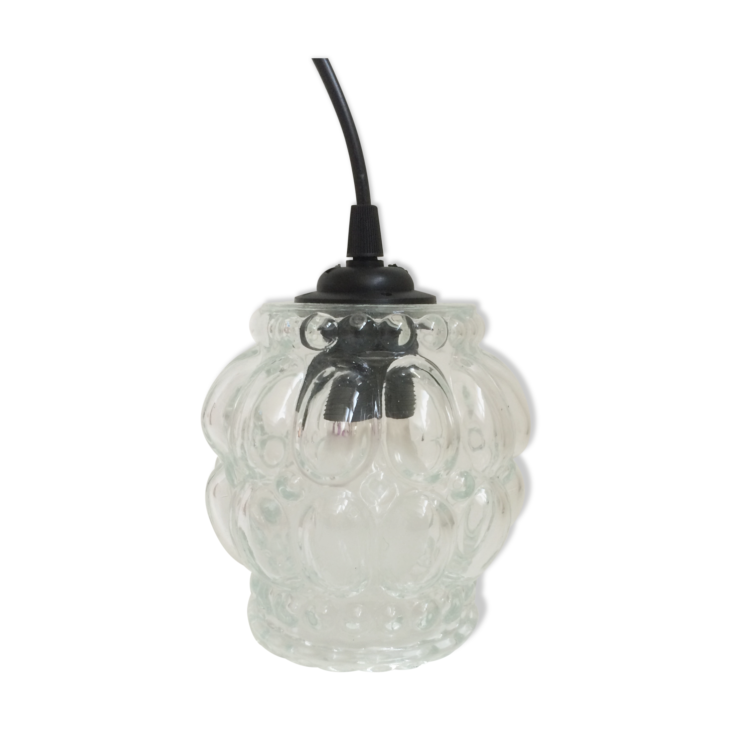 Bubbled glass suspension