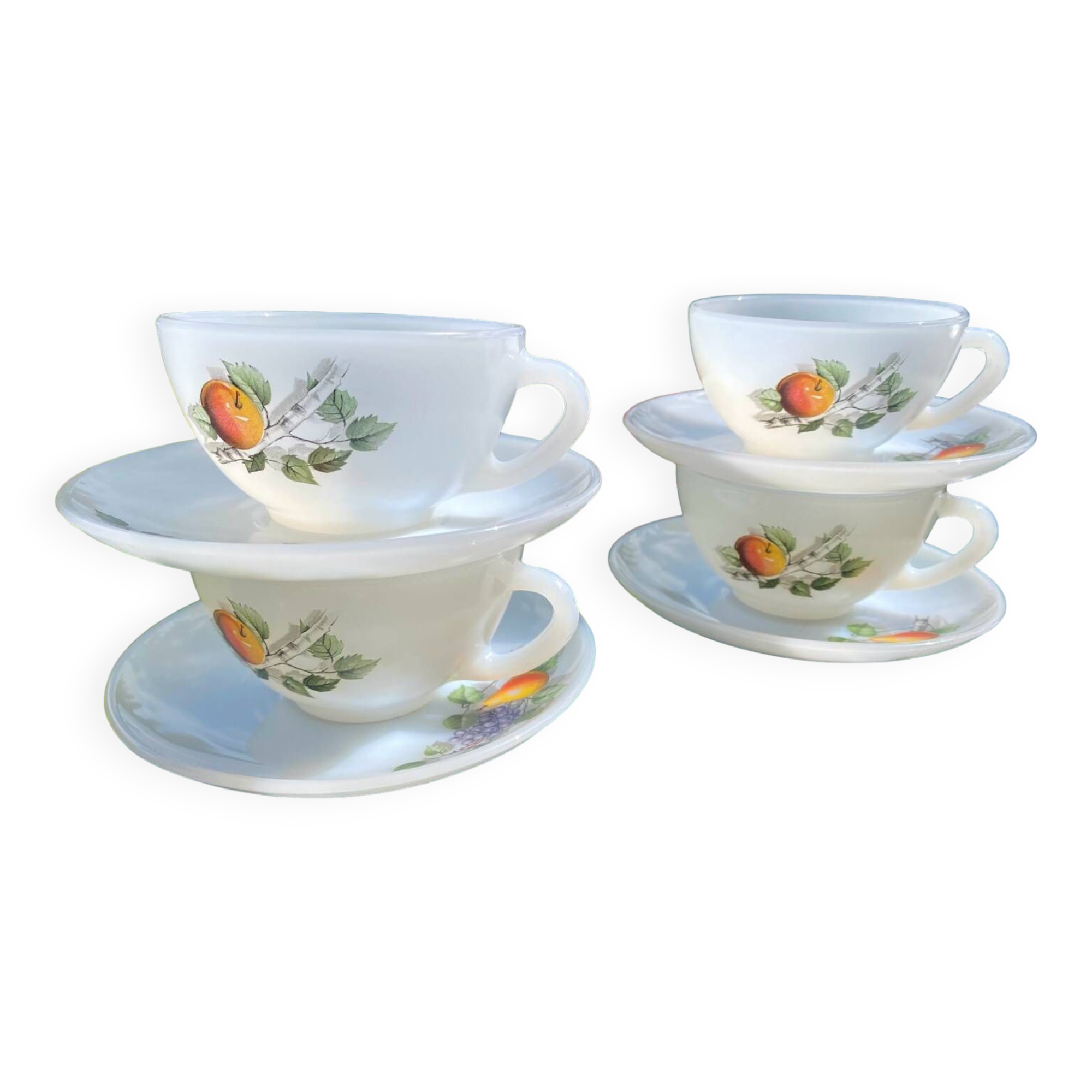 Arcopal Fruit of France Vintage Mugs