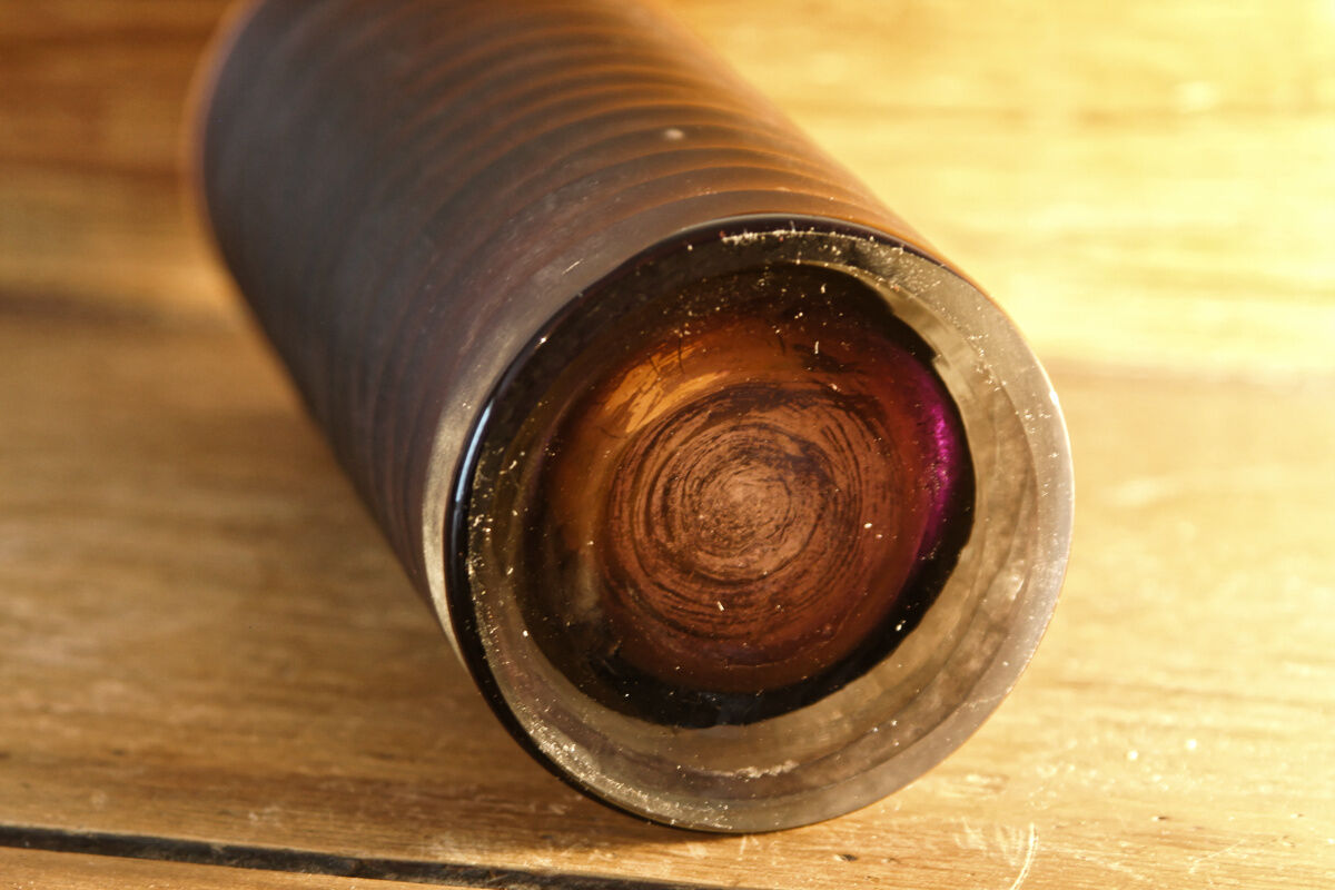 Multilayer tubular glass vase