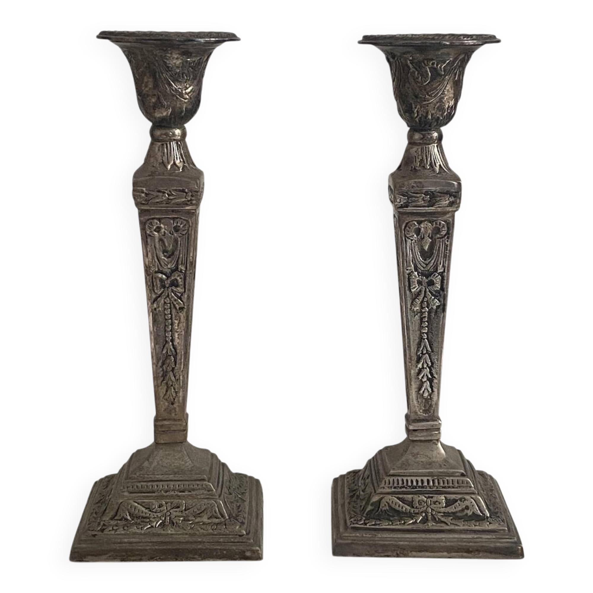 Pair of Victorian Silver-Plated Candelabra