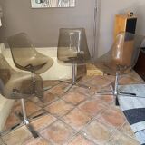 Roche Bobois table and its 4 chairs 1970s