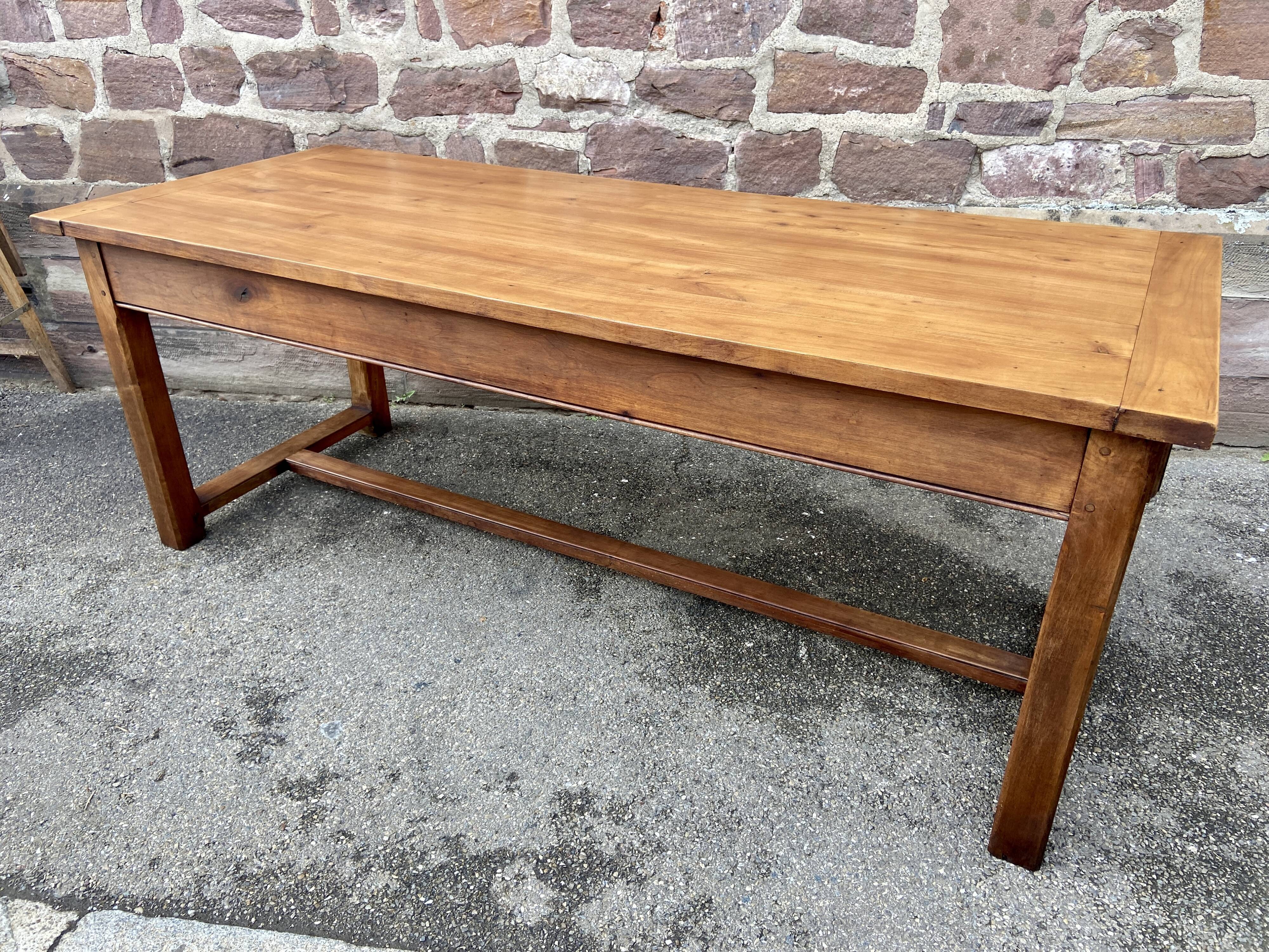 Cherry farmhouse table