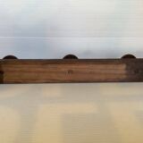Dark wood coat rack