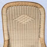 Large rattan armchair
