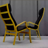 Pair of leather armchairs 1970