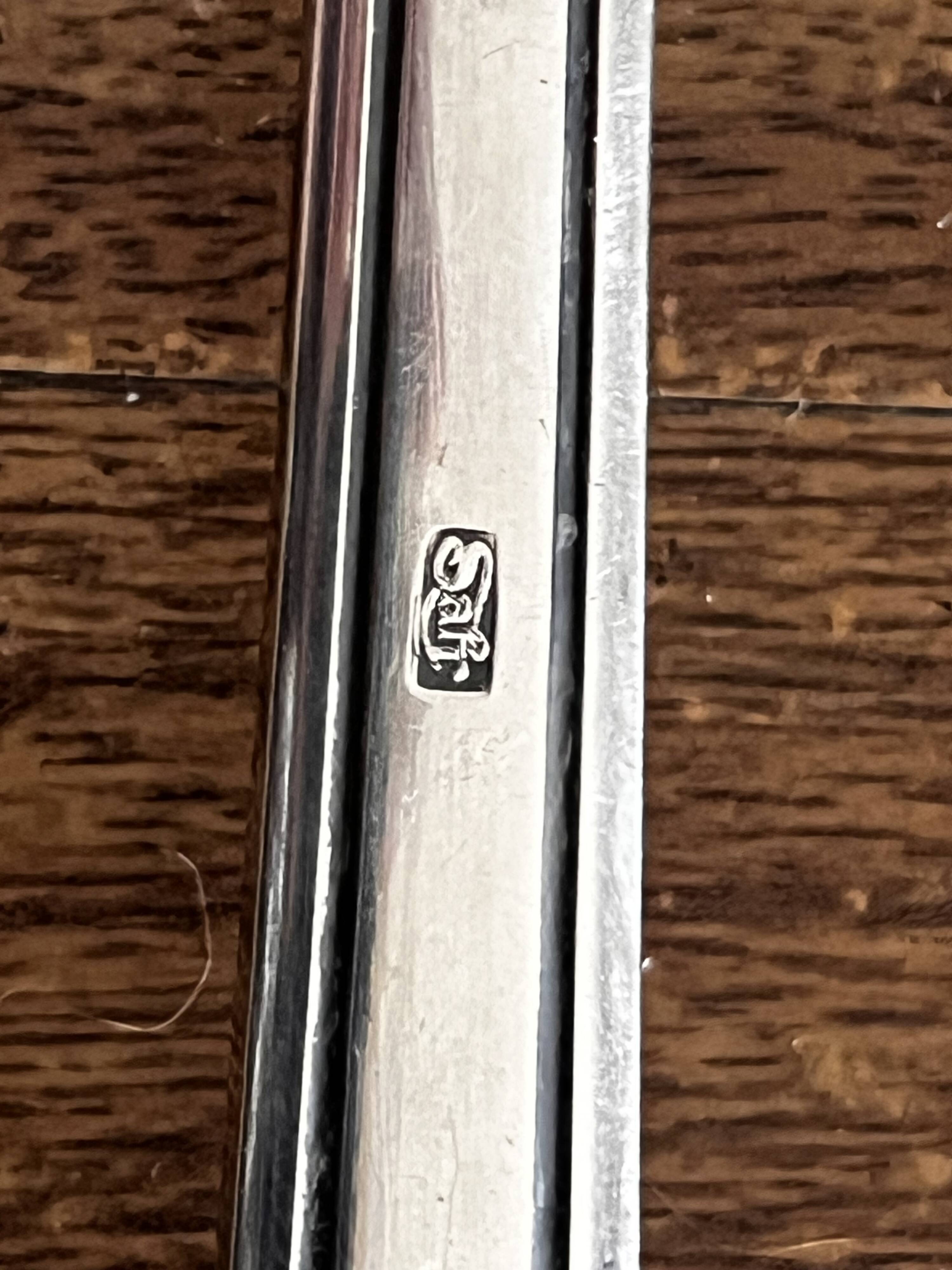 Silver-plated ladle