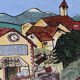 Affiche originale "Village suisse"