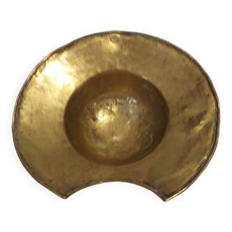 Old brass beard dish