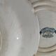 4 assiettes creuses Gien Bouquets de Roses terre de fer bleu de prusse