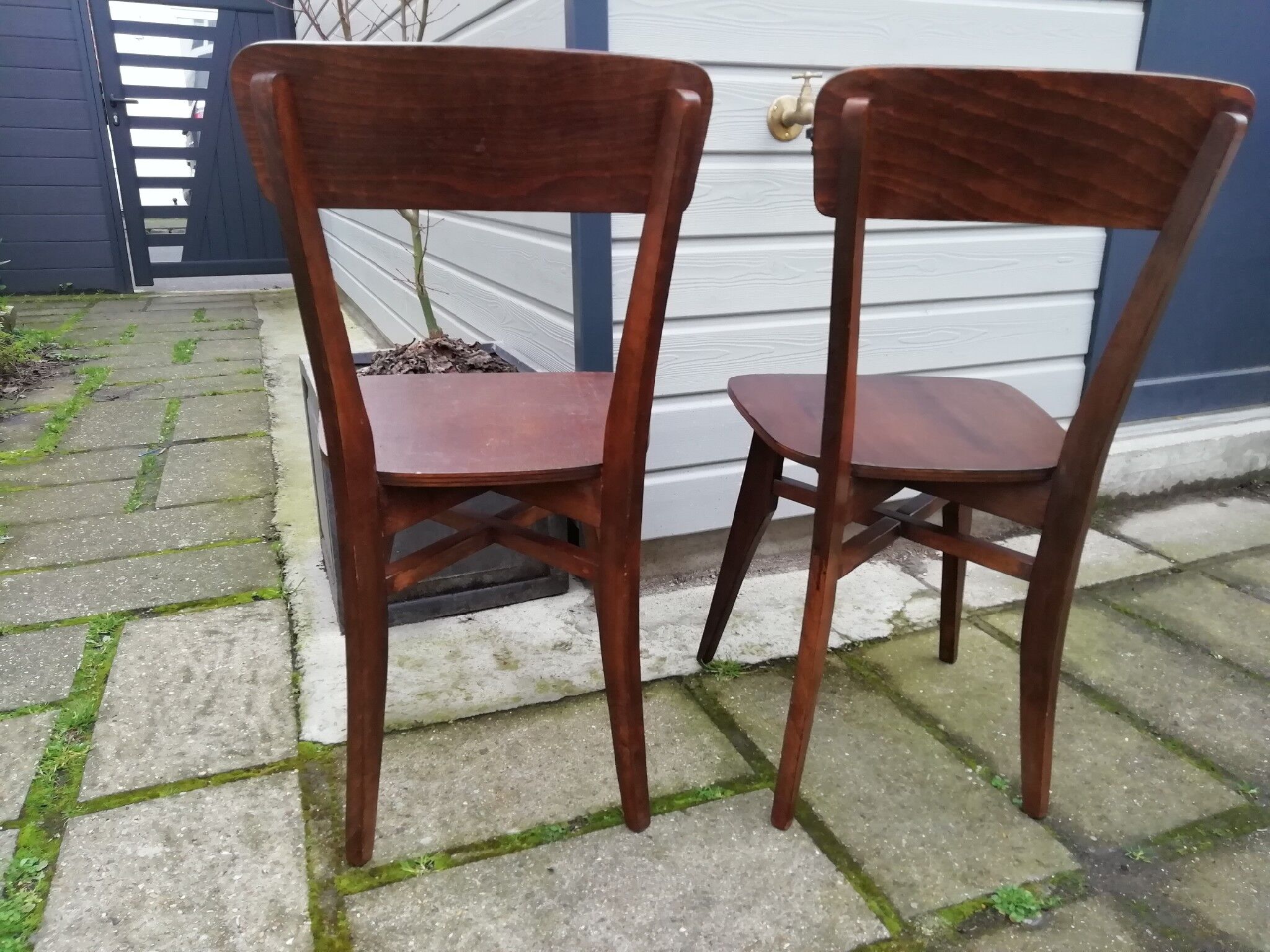 Old bistro chairs