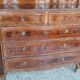 Commode ancienne plaquée et incrustée, XVIIIe siècle, Italie du Nord