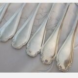 Alfenide Christofle 12 table covers 24p silver metal Model Pompadour