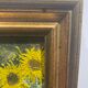 Old painting, still life with sunflowers, signed, XX century
