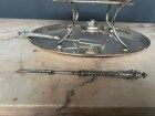 Antique heated plate in silver-plated metal "CRESCENT SILVER MFG CO."