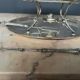 Antique heated plate in silver-plated metal "CRESCENT SILVER MFG CO."