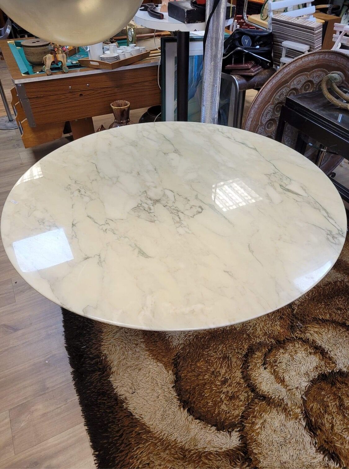 Carrara marble dining table
