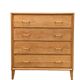 Commode pieds compas et chêne brut massif  1960