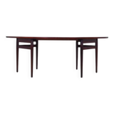 Table ovale en palissandre, années 1950, design danois, designer : Arne Vodder, productio