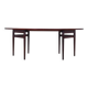 Table ovale en palissandre, années 1950, design danois, designer : Arne Vodder, productio