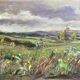 Tableau HSP "Windy Prairie" signed Guignaux? 20th century.