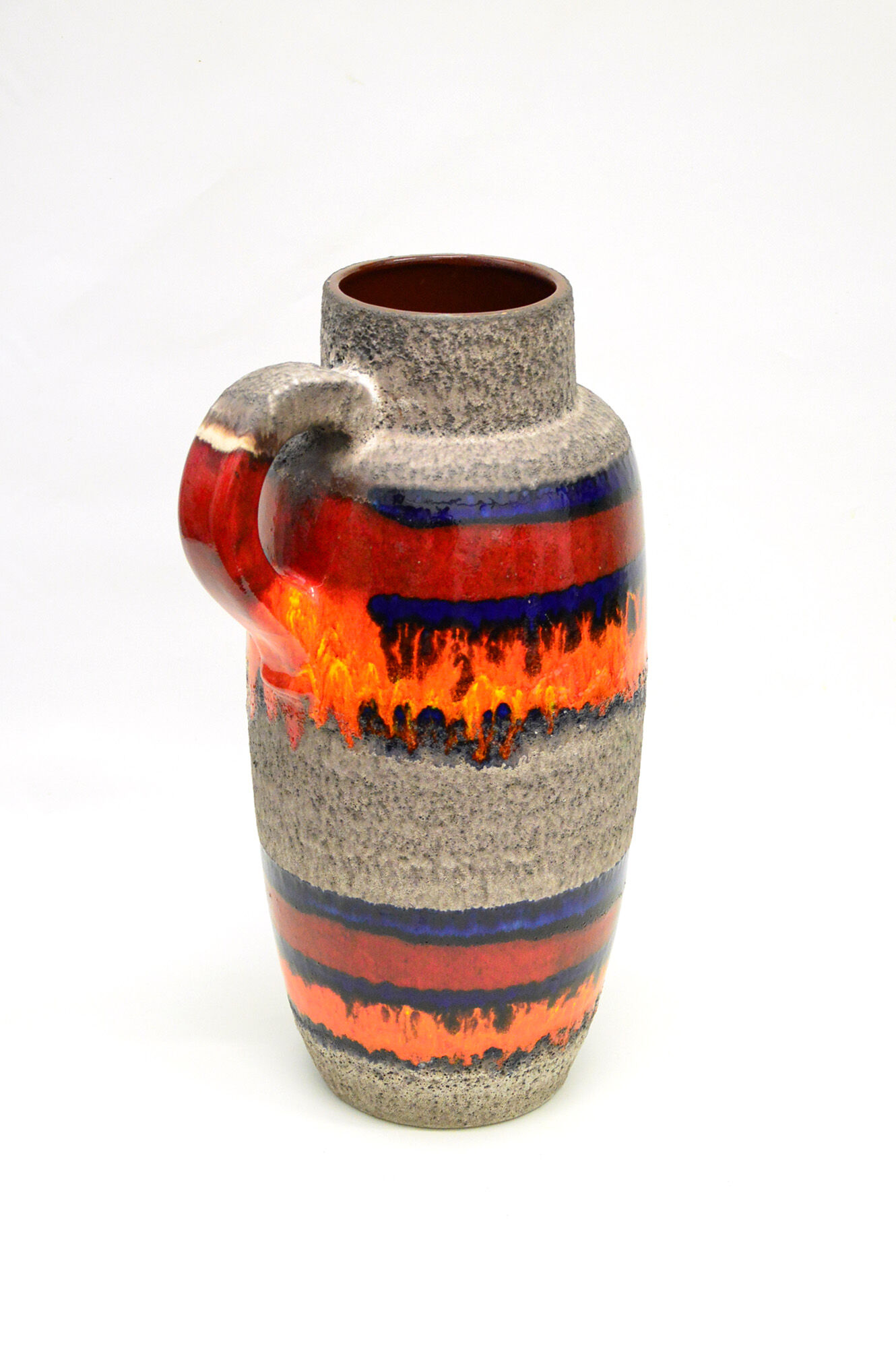 West Germany Fat Lava Ceramic Umbrella Stand, 1970s
