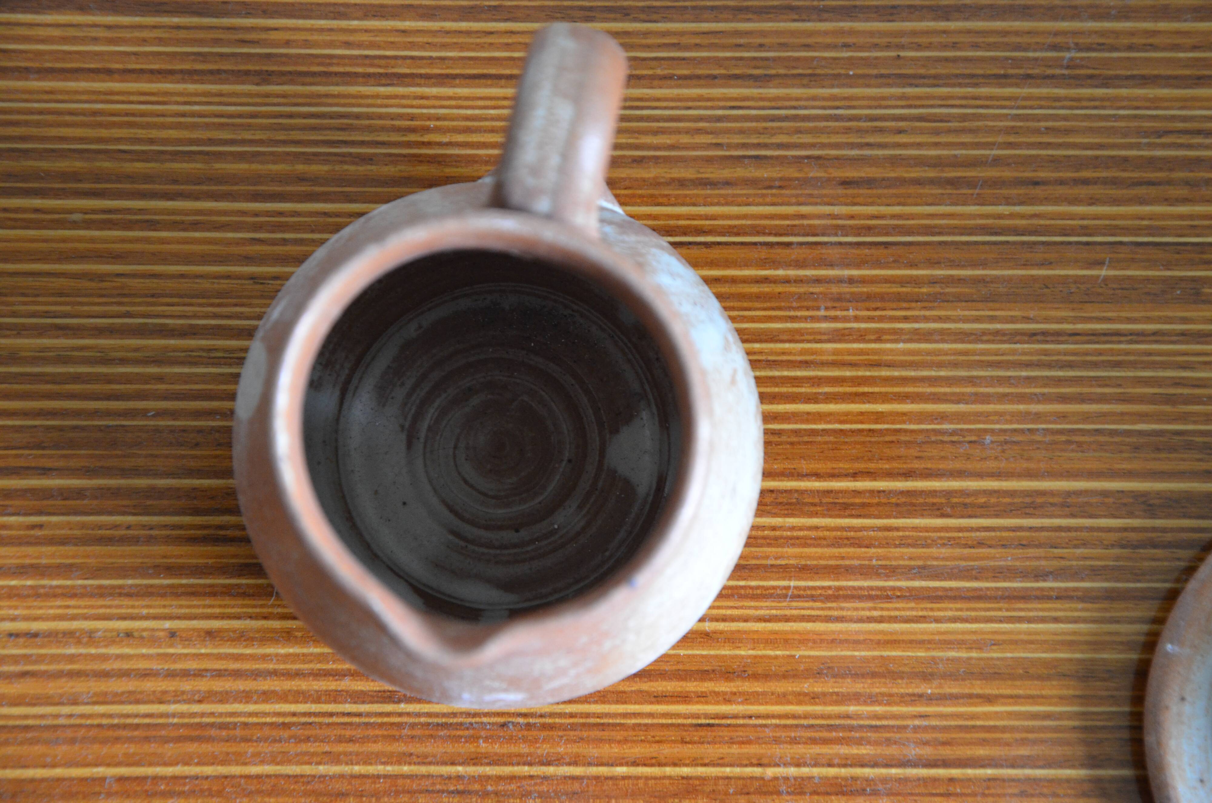 Teapot and its sandstone milk pot
